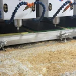 Multi-head CNC equipment machining cellulose acetate sheets