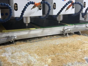 Multi-head CNC equipment machining cellulose acetate sheets