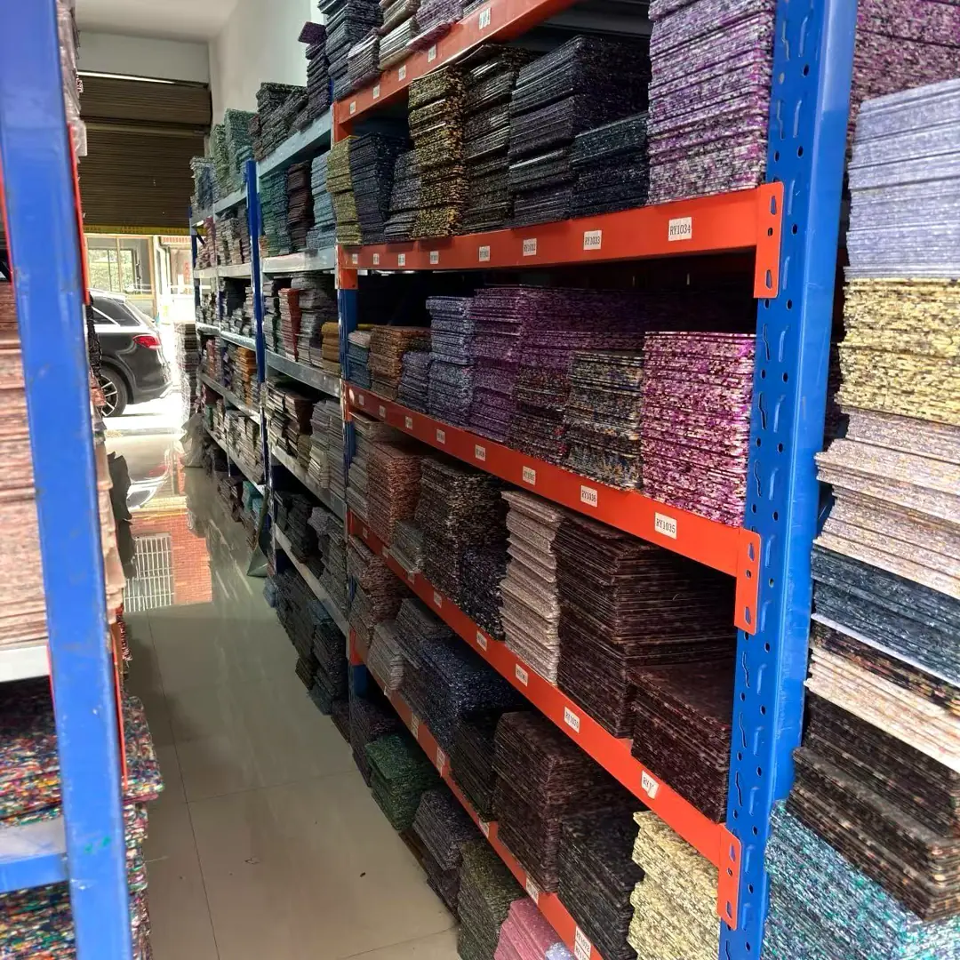 Cellulose acetate sheet warehouse shelving