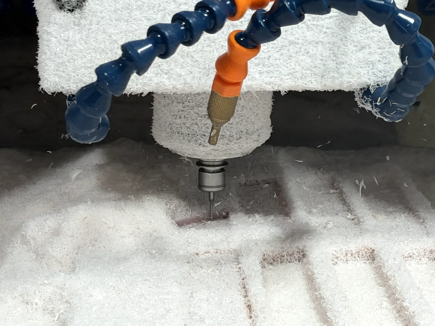 CNC spindle machining acetate components