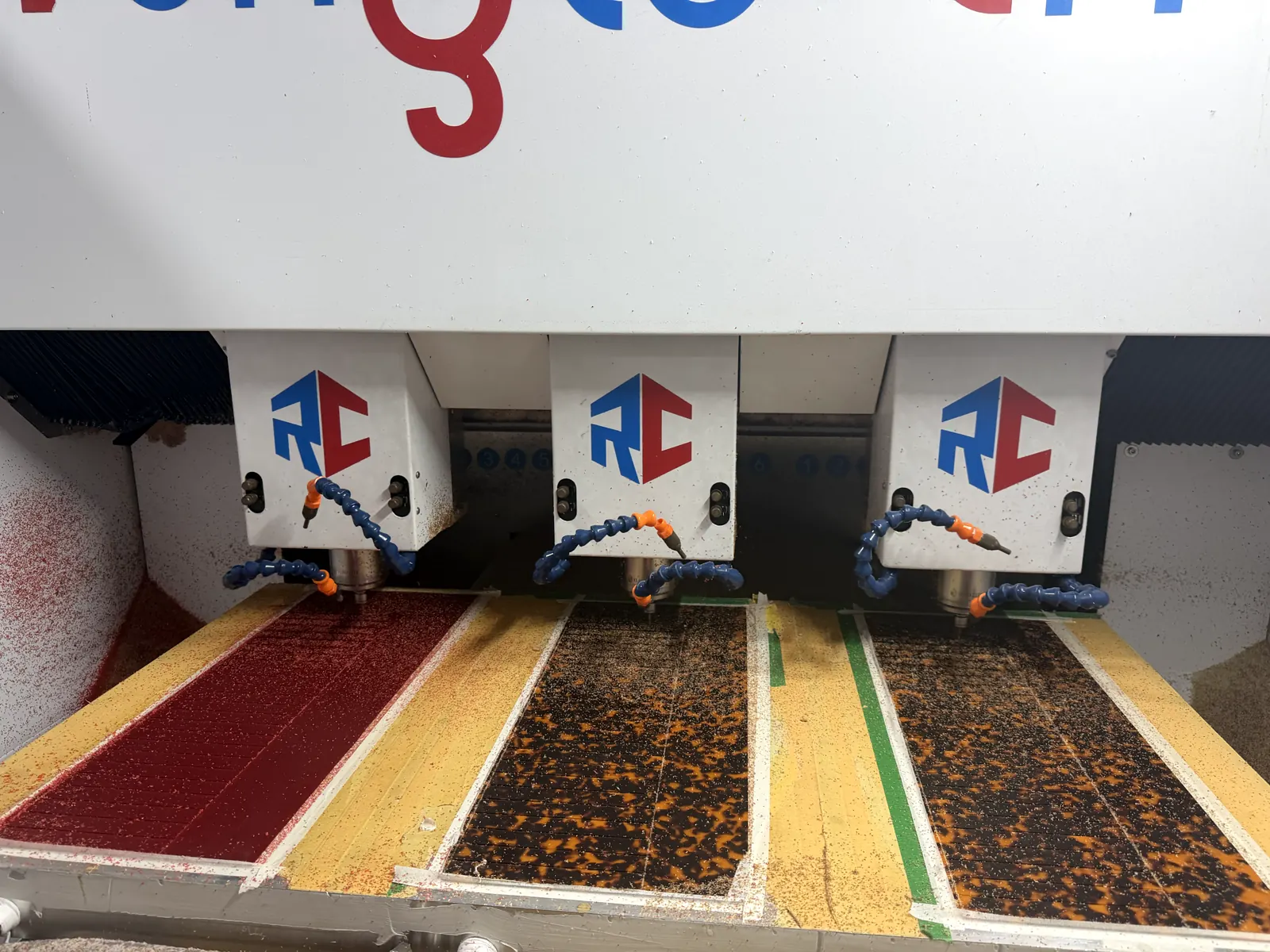 Multi head CNC acetate sheet processing