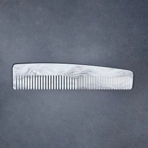 Transparent cellulose acetate comb on display